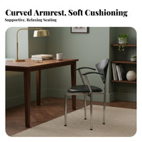Nordic and design curved-around supportrest Chair Modern Design Seating Furniture Minimalist appearance supportrestchair mid-centuryera Inspired for Office Workers, Residents, Dining Room, Restaurant, perusing reading corner, Lounge Area