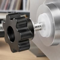 Central Shaft Vinyl Cleaning Bracket Clamping Knob Vinyl Mounting Bracket Adjustable Music Gear Metal Frame