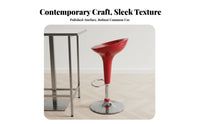 With Backrest Adjustable Swivel Counter Stoolstool Modern Design Adjustable Pedestal Seat Chrome Finish Base Bar Stool Ergonomic Design for Event Planners, Business Owners, Reception Area, Exhibition Booth, Restaurant, Retail Shop