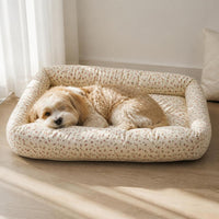 All-Season Washable Floral Pet Bed for Small to Medium Dogs