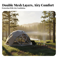 Geodesic Tent Tent Large Viewing Unfoldings Outsidedoor Shelter Retardant Camping Gear for Campers, Residents, Glamping, Outsidedoors, Summit Areas
