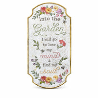 Vintage Floral Wall Plaque Arched Top Wall Plaque Indoor Outdoor Home Decor for Entryway