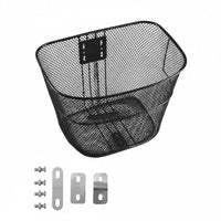 Large Capacity Front Bike Basket Long-Lasting Metal Mesh Bike Basket Easy Installation for Shopping, Commuting