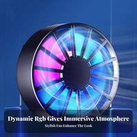 Lightweight Attractive Phone Cooler Quiet Operation Phone Cooling Fan for Live Streamers, Tech Enthusiasts, Clip Watching, Home Use