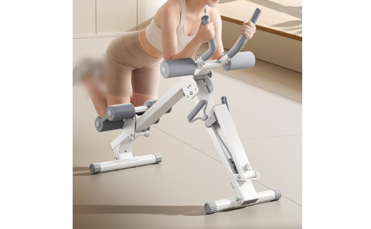 Adjustable Incline 4-in-1 Exercise Machine Padded Seat Multi-Functional Rower Steel Frame Foldable Rowing Machine Compact