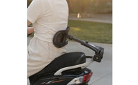 Backrest with Clamp Mount Adjustable Scooter Backrest Support Padded Ergonomic for Commuters, Scooters