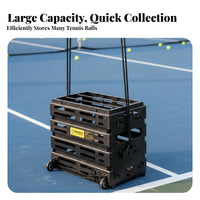Automatic Tennis Ball Retriever Reinforced Nylon Standing Tennis Ball Collector Drop-Resistant Sports Training Equipment for Practice Exercises