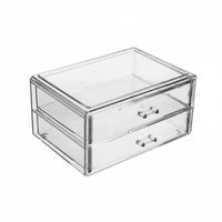 Clear Multi-Drawer Compact Storage Unit Removable Drawers Desktop Organizer