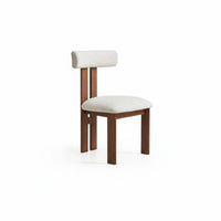 dense Wood Frame Cane rear Dining Chair French design aesthetic Accent Seating Upholstered Seat Indoor Furniture Retro Design for homeowners, Interior Designers, Restaurant Owners, Living Room, Kitchen, Cafe, Home Office
