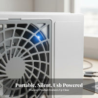 Portable Air Chiller Fan Mini Air Conditioner Fan Multi-Speed for Office, Bedroom