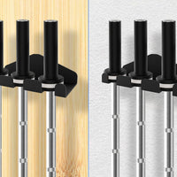 Vertical weight bar Storage rack Saving Wall-Attached weight bar Rack Compact for Weightlifters, Home Gym