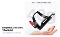 Single-Piece Design Bike Water Bottle Holder Easy to Install Aluminum Alloy Bottle Holder Lightweight for Mountain Bikers, Road Cyclists