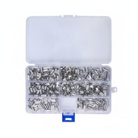 600 Pieces Fishing Line Crimping Tube Resistant Aluminum Crimping Sleeve Burr Wire Connector