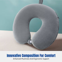 Portable Comfort Foam U-Shaped Neck Pillow, Cervical Support for Travel, Office, Home, Multiple Colors