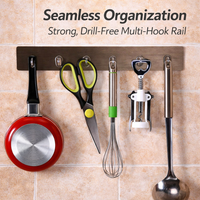 Bedroom and Closet Wall-Mounted Universal Hanger for Students, Multi-Function Organizer Hooks with Strong Load-Bearing Capacity