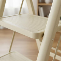 Wide Steps Portable V-Shaped Ladder Anti-Slip Treads 4 Step Folding Ladder Two-in-One Use Household Tool for Housewarming