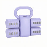 Adjustable Dumbbell Compact Handheld Fitness Weight with Removable Blocks Detachable Dumbbells for Home Workouts