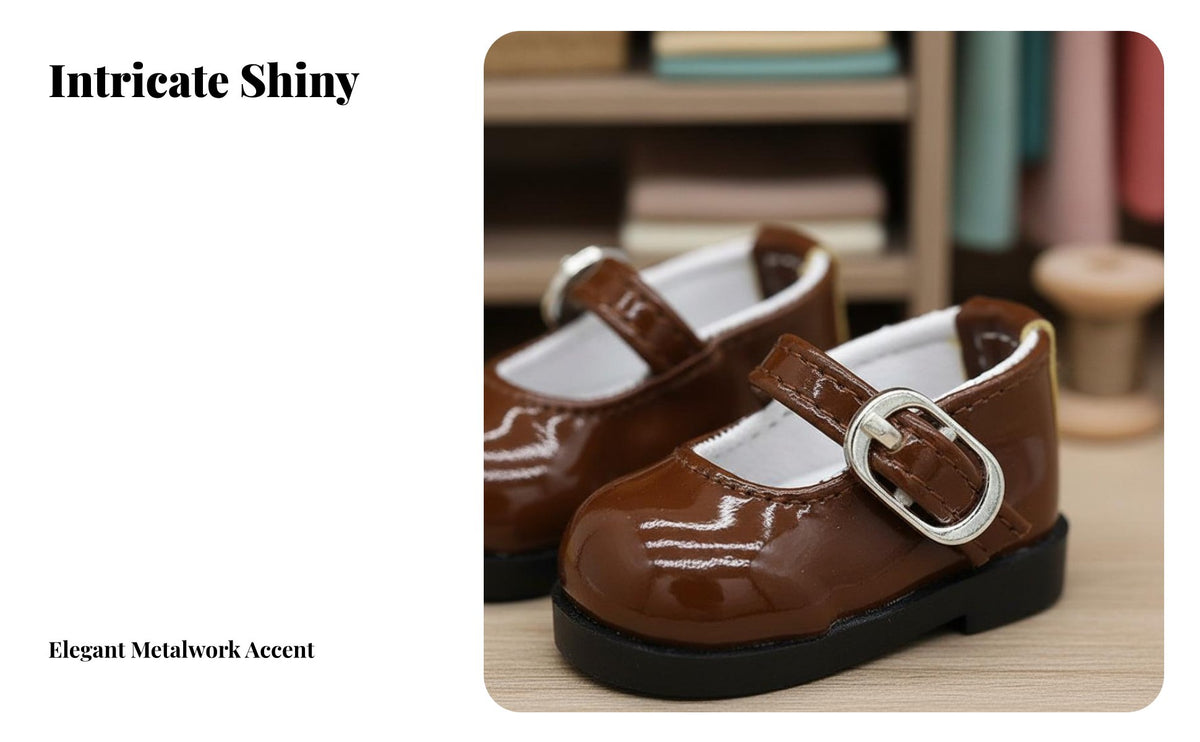 BJD Doll Shoes Buckle Strap Design 1/6 Scale Doll Shoes Realistic Details