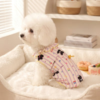 Dog Pyjamas with Belly Protection Clothing, Knitted Warm Dog Bodysuit, Winter Puppy Clothes for Small Dogs and Pomeranians with Tail Openings