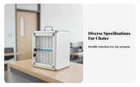 With Lock Multi-Slot Phone Safe Wall-Mountable Numbered Cell Phone Lockbox Long-Lasting Construction Group Storage Single-Unit Clear View Window for School Administrators, Office Managers, Classroom, Testing Location, Meeting Room, Factory