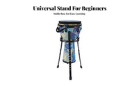 African Drum Stand Universal Adjustable Sturdy Construction Hand Drum Holder for Beginners, Percussionists