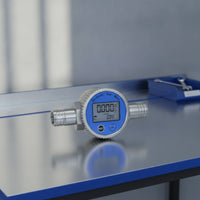 Electronic Impeller Volume Meter Industrial Volume Meter with Digital Screen Non-Viscous Flowmeter for Plumbers, Plumbing