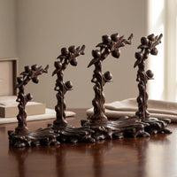 Ebony Wood Jewelry Display Stand for Necklaces and Pendants