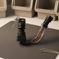 Direct Replacement Marine Engine Key Switch Assembly Long-Lasting Construction Marine Ignition Switch Assembly Boat Engine Ignition Lock for DIY Enthusiasts