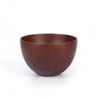 Wooden Bowl with Pedestal Smooth Footed Wooden Bowl Rustic for Home Dining