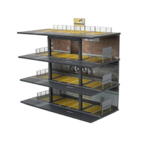 Parking Garage Diorama Die-Cast Model Car Display Steel-Frame Parking Garage Model for Collectors