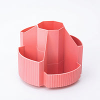 Desk Organizer with 5 Tier Rotating Compartments, Pencil Holder for School Supplies, Desktop Storage Stationery