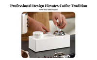 All-in-Single Organizer Espresso Tamper and Distributor Holder Multi-Size Compatible Portafilter Tamping Stand Non-Slip Base