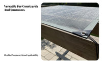 Protection Aluminum Foil Shade Net Anti-Aging Thermal Insulating Sun Shade Reflects Sunlight Reflective Sunblock Mesh Thickened for Outdoor, Sunroom, Garden, Balcony