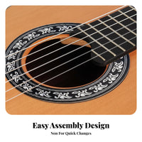 5 Pieces Classical Guitar Soundhole Decal Long-Lasting Self Rosette