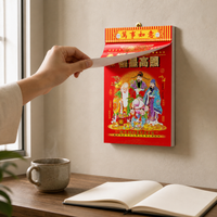 2026 Chinese Almanac Tear-Off Wall Calendar, Daily Page Traditional Lunar Calendar for Home