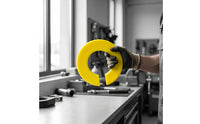 Yellow Shielding Pad with Mounting Holes Rubber Tire Changer Pad Circular Rim Protection Sleeve Long-Lasting for Mechanics, Workshops