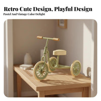 Decorative 1/12 Scale Tricycle Detailed Design 1:12 Scale Tricycle Fine Workmanship Dollhouse Nursery Toy Artistic for BJD Owners
