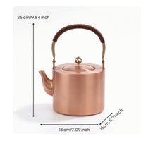 Copper Kettle Premium Copper Water Kettle Elegant Boiling Vessel for Office