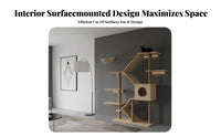 elevated surfaceMounted Climbing framework sturdy Wood configurable feline Shelf System DIY personalizedizable Pet Furniture for felines, Kittens, Small areas, Living Room, Home