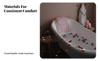 Lyocell Fiber Lyocell Fiber Bathtub Pillow Skin-Friendly Bath Pillow Ergonomic Design for Adults, Women, Jacuzzi, Home