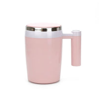 Electric Self-Stirring Cup Waterproof Electromagnetic Self-Stirring Mug Rechargeable Mixing Cup with Handle Stainless Steel