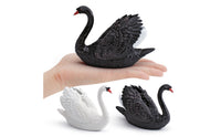 Swan Figurine Detailed Swan Model Cognitive Ornament for Kids, Sensory Play