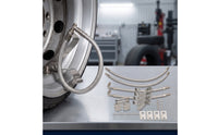 double Wheel Air Stem Extension Kit Flexible Air Stem Extension with Brackets with Mounting Brackets for Truck Drivers