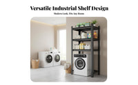 Large Capacity over the Washer Storage Rack Strong Load-Bearing over the Washer Shelf Heavy Duty Washing Machine Space Saver Shelf Easy Assembly for Balcony, Kitchen, Bathroom
