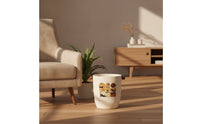 Wastepaper Basket Decorative Trash Can with Side Knobs Large Trash Can with Handles for Office
