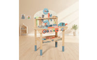 Wooden Tool Bench Colorful Children's Tool Bench Educational Pretend Play Workbench for Classroom