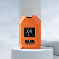 Portable Air Pump with Digital Display Multipurpose Handheld Inflator with Flexible Hose Wired for Camping, Beach