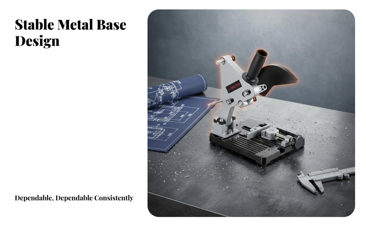 Angle Cutting Stand Multi-Functional Angle Conversion Base Sturdy Construction Power Tool Mount for Metalworkers, Woodworkers, Garage