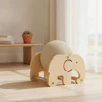 Cat Scratching Ball Sisal Scratching Ball with Wooden Frame Long-Lasting