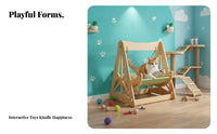 year-round Comfort Cat swaying Cradle Rocking Design Suspended Pet Lounger Comfortable Hanging Bed Breathable for Small Dog Owners, Indoors, Living Room, Balcony, outsidedoors
